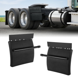 VEVOR 24" X 24" Quarter Fenders for Semi Trucks, Semi Truck Fenders \w Tube Bracket And Mounting Hardware, 1 Pair Right & Left Quarter Fender Set
