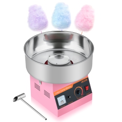 VEVOR 1000W Cotton Candy Machine Commercial, Electric Candy Floss Maker, Easy Use \w 15 Inch Stainless Steel Bowl And Sugar Scoop, Makes Hard Candy