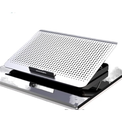 CHSSHA00 Gaming Laptop Cooler Silent Fan for Laptop Cooling Pad, Two USB Ports, Portable Adjustable Laptop Stand A18 In White