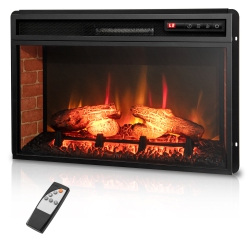 SLICKBLUE Infrared Electric Fireplace Insert With Remote Control And Adjustable Flame