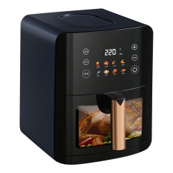THE WAY Air Fryer Household Multifunctional Visual Stainless Steel Fryer Automatic Electric Oven Large Capacity Smart Baking - 501 Model 6L