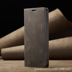 THE WAY Google Pixel 9 Pro Xl Flip Case With Card Holder - Coffee