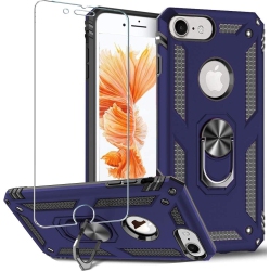 TASNIM for Iphone Se 3/2 (2022/2020), Iphone 8/7 Case \w HD Screen Protector, 4.7-Inch [Military Grade 16Ft. Drop Tested] Ring Shockproof Protective