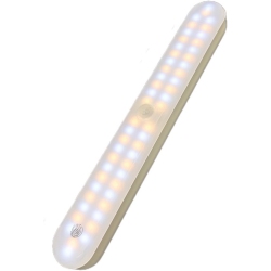 CHSSHA00 Rechargeable Led Night Light Three-Color Stepless Dimming Human Body Induction Light Wardrobe Light Corridor Stair Light Strip 3 Colors 22Cm