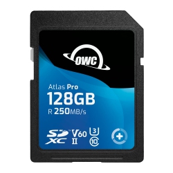OWC 128GB Atlas Pro Sdxc V60 Uhs-Ii Memory Card