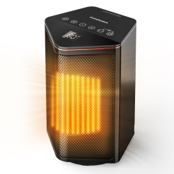 ZACHVO Space Heater, Portable Electric Heaters for Indoor Use \w Thermostat, 70° Oscillation, 5 Modes, 12H Timer Small Room Heater for Office