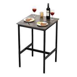 VEVOR 24X24X36 In Bar Table, Sturdy Metal Frame High Top Pub Table, Small Kitchen Dining, Cocktail Coffee Counter Bar Height Desk, Easy to Assemble