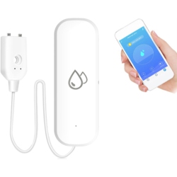 CHSSHA00 Smart Wifi Water Alarm Water Leak Detector With Smart Life App Remote Notification for Kitchen Basement Garage Basement Room 1 Pack