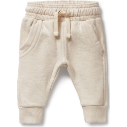 WILSONFRENCHY Wilson+Frenchy Tiny Bloom Organic Terry Sweat Pants - Oatmeal (3T) In Multicolor