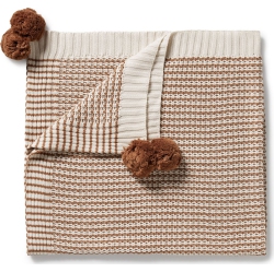 WILSONFRENCHY Wilson+Frenchy Organic Knitted Blanket - Cinnamon