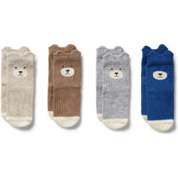 WILSONFRENCHY Wilson+Frenchy 4-Pack Organic Baby Socks Set - Winter Forest (0-3 Months)