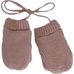 CALIKIDS Cashmere-Feel Knit Winter Mittens - Rose Dust (Md, 18-36 Months) In Multicolor