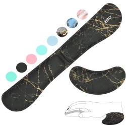 HLD Ergonomic Gel Keyboard Wrist Rest & Mousepad Rests for Computer, Silky Memory Foam for Typing, Laptop Keyboard And Mouse Desk Pads Support Hand