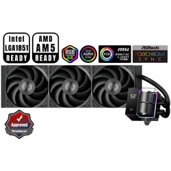 PCCOOLER Cps Ds360 Aio Cpu Liquid Cooler, 360MM Radiator, 310W Tdp, Argb Leds & Digital Display, Aluminum Pump Cover, for Intel Lga