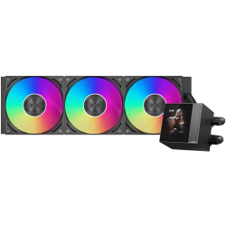PCCOOLER Cps Dc360 Pro Argb Display Aio Cpu Liquid Cooler, 360MM Radiator, 310W Tdp, Customizable 2.4" Ips Lcd Display, for Intel Lga