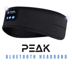 PEAK Bluetooth Headband - Secure Comfort Meets Audio Perfection (Black)