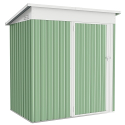 AECOJOY 5' X 3' Outdoor Storage Shed, Small Metal Shed (16.6 Sq.ft Land) With Design Of Lockable Door In Green
