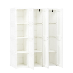 SLICKBLUE Space-Saving Fold Able Wardrobe Organizer With 8 Cubby Compartments