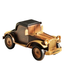 GREEN SCENIC Retro Bluetooth Speaker | Portable Wireless Speaker | Bluetooth/USB Drive/tf Card/aux Multi-Mode | 5W Subwoofer | Long-Range Wood-Grain