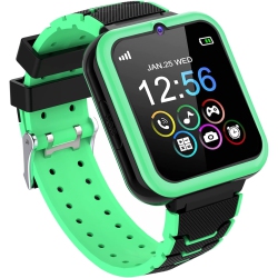 JANKE Kids Smartwatch Phone for Boys Girls With 16 Games, HD Touch Screen Smart Watch for Kids With Games Music Player-Blue In Multicolor