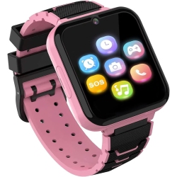 JANKE Kids Smartwatch Phone for Boys Girls With 16 Games, HD Touch Screen Smart Watch for Kids With Games Music Player-Red In Multicolor