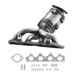 VEVOR 1.6L L4 Catalytic Converter, Compatible \w Kia Soul Rio/hyundai Veloster Accent, Front, Replacement Oe 674-891, 16680, Stainless Steel High