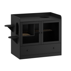 FAMAPY Premium Composite Indoor Medium Cat House \w Elegant Design & Functional Storage – Spacious, Durable Pet Home for Cats And Small Pets