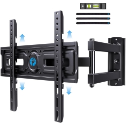 PIPISHELL Full Motion Tv Wall Mount for 26-60 Inch Flat & Curved Tvs, Height Adjustable Corner Wall Mount Bracket \w Articulating Arm, Swivel