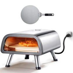 VEVOR Eg12-02B-18 Electric Pizza Oven Countertop 12" Pizza Maker, 0–850℉ Adjustable Temp, 30S–60Min Timer, Foldable & Portable, Indoor &