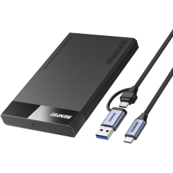 BENFEI 2.5" SATA to USB Enclosure, Tool-Free, 6GBps, Uasp, Optimized for SSD/hdd