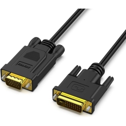 BENFEI Active Dvi-D to VGA Cable, 6Ft, Male to Male, Gold-Plated, Dvi-D 24+1 to VGA