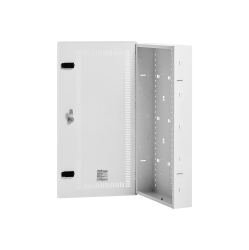 VEVOR 28-Inch Media Enclosure, Structured Media Center \w Vented Hinged Door, Cable Management Box, Structured Wiring Multi-Media Cabinet, Recessed