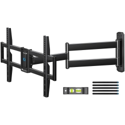 PIPISHELL Full-Motion Long-Arm Tv Wall Mount for 32-75 Inch Tvs Up to 100 Lbs, Wall Mount Tv Bracket \w 32.37” Extension, Swivel & Tilt