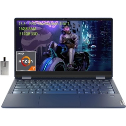 LENOVO - Yoga 6 13.3" Fhd Touchscreen 2-In-1 Laptop, Amd Ryzen 7-5700U, 512GB PCie SSD, 16GB Ram, Backlit Keyboard, Fingerprint Reader, Wifi, Win