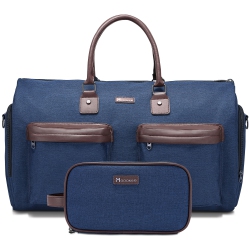 MEIDALE Convertible Garment Bag \w Toiletry Bag | Carry On Garment Duffel Bag for Men, Women Travel | Multi-Function Suit Bag 2 In 1 Hanging