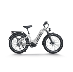 HIMIWAY D5 Pro Step-Thru Electric Fat Bike - | 750W Hub Motor | 128 Km Max Range | 32Km/h Max Speed In White