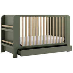 Graco Read-with-Me 4-In-1 Convertible Crib - Olive with Driftwood