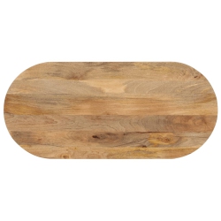 VIDAXL Table Top 110X50X3.8 Cm Oval Solid Wood In Mango