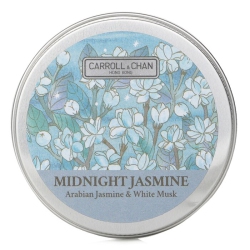 CARROLL &AMP CHAN 100% Beeswax Mini Tin Candle - # Midnight Jasmine (Arabian Jasmine & Musk) 1PCs In White