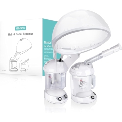 EZBASICS Hair & Facial Steamer With Extendable Arm Table Top Hair Humidifier Hot Mist Facial Spa Face Steamer 1 Pack + 2Uses