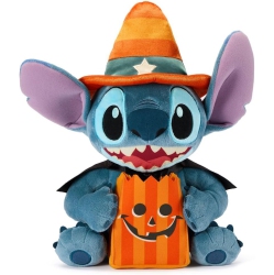 DISNEY Store Official Stitch Halloween Plush - Halloween Stuffed Animal \w Embroidered Features, Detailed Plush Sculpting, Candy Corn Hat, Cape &