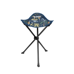 HURLEY Foldable Palm Tree Design Tri-Leg Stool With Travel Bag
