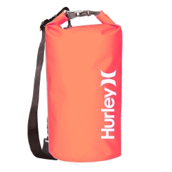 HURLEY 30L Waterproof Solid Neon Dry Bag In Pink