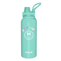 HURLEY Be Happy 32 OZ Ss Bottle With Chug Cap In Mint