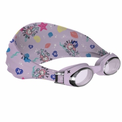 HURLEY Kids Star Design Swim Goggle With Hair Safety Fabric Strap