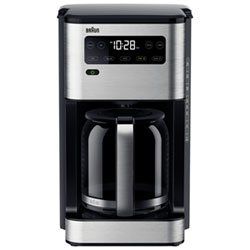 Braun PureFlavor Coffee Maker - 14-Cup - Stainless Steel/Black
