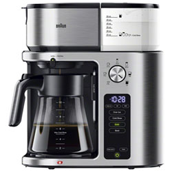 Braun MultiServe Plus Drip Coffee Maker - 10-Cup - Stainless Steel