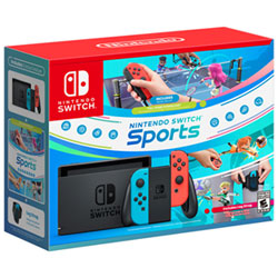Nintendo Switch Console Bundle with Nintendo Switch Sports & Leg Strap