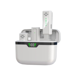 MYACUC Wireless Microphone Professional Lapel Microphone Clip-On Mics Noise Reduction No Delay Plug And Play Lightweight Dual Microphone Rechargeable