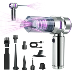 THE WAY Car Vacuum Cleaner Small Large Suction Household Car Portable Inflatable Dual-Purpose Handheld Car Dust Blower - Purple In Silver